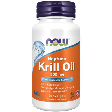 Now - Neptune Krill Oil / Крилово Масло 500 Мг - 60 Дражета