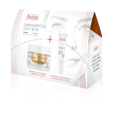 Avene BOX DermAbsolu Уплътняващ дневен крем 50 мл + Avene DermAbsolu Крем филър за околоочен контур 15 мл Комплект