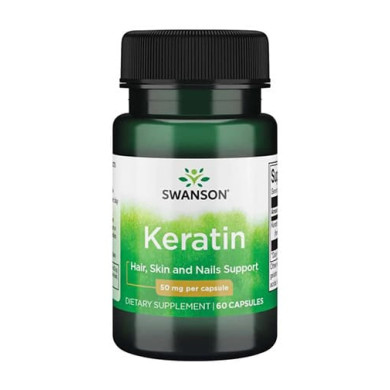 SWANSON Keratin 50mg. / 60 Caps