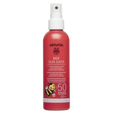 APIVITA BEE SUN SAFE KIDS детски хидратиращ спрей за лице и тяло SPF50 200ml