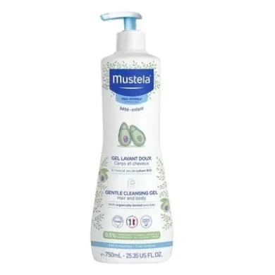 Mustela Нежен Измиващ гел за коса и тяло 750 мл