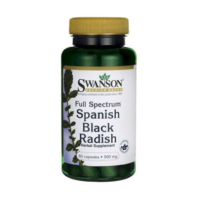 SWANSON Full-Spectrum Spanish Black Radish 500mg. / 60 Caps