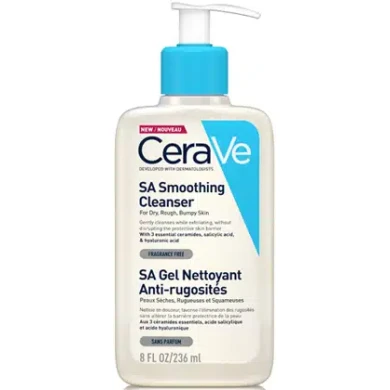 CeraVe SA Изглаждащ измиващ гел за суха и груба кожа 236 мл