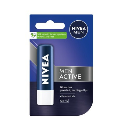 Nivea Men Active Care Балсам за устни SPF15 х4.8 г