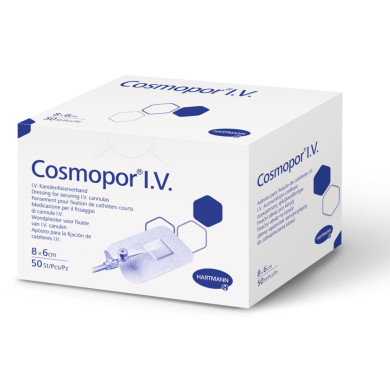 ХАРТМАН ПРЕВРЪЗКА COSMOPOR I.V. за фиксиране на канюли 8/6см х 50 бр