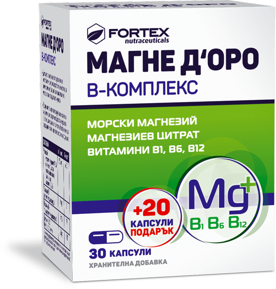 Магне Доро В-комплекс х30+20 капсули