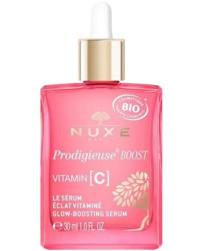 Nuxe Prodigieuse Hyalu-Boost Озаряващ серум против тъмни петна 30 ml + подарък несесер
