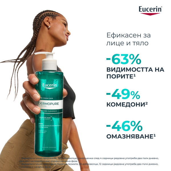 Eucerin DermoPure Clinical Измиващ гел 1+1