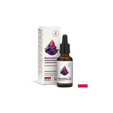 В подкрепа на кръвоносните съдове и сърцето - Ресвератрол, 30 ml капки Aura Herbals
