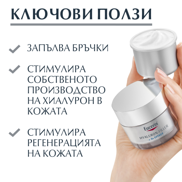 Eucerin Hyaluron-Filler Нощен крем