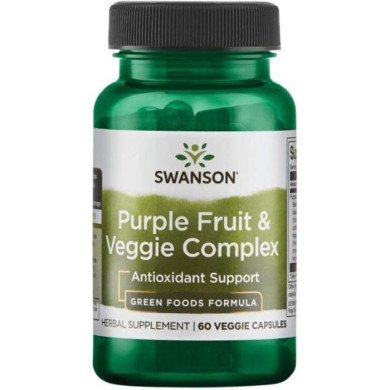 SWANSON Purple Fruit & Veggie Complex 400mg. / 60 Vcaps
