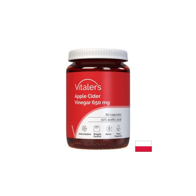 Ябълков оцет Контрол на теглото и активен метаболизъм 650 mg, 60 капсули