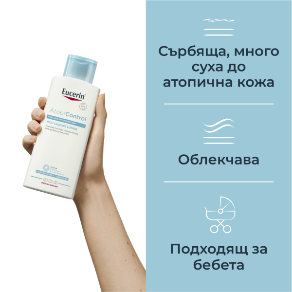 Eucerin AtopiControl успокояващ лосион за тяло 250 мл