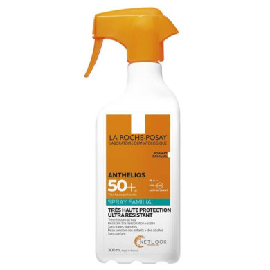 La Roche-Posay Anthelios Family Слънцезащитен спрей за деца и възрастни за лице и тяло SPF50+ 300 мл 