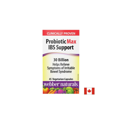 Пробиотик Max IBS Support (синдром на раздразнените черва), 30 млрд. активни пробиотици х 45 V- капсули