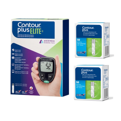 CONTOUR PLUS ELITE Глюкомер + 2 X Тест Ленти CONTOUR PLUS X 50 Промоция
