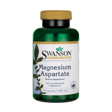 SWANSON Magnesium Aspartate 685mg (133mg.) / 90 Caps