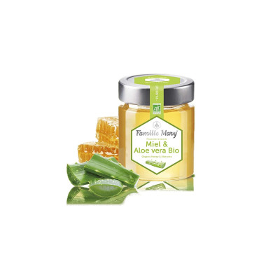 Miel & Aloe Vera Bio / Био акациев мед + алое вера, 170 g Famille Mary