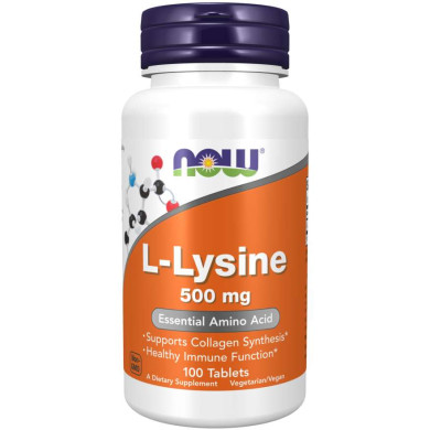 Now - L-Lysine 500 Мг - 100 Таблетки