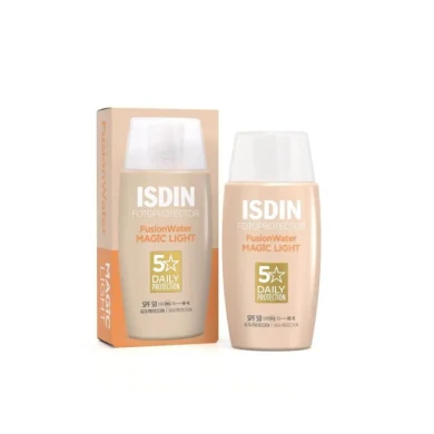 ISDIN Fotoprotector ISDIN Fusion Water MAGIC LIGHT Color SPF 50 Тониран светъл слънцезащитен флуид за лице 