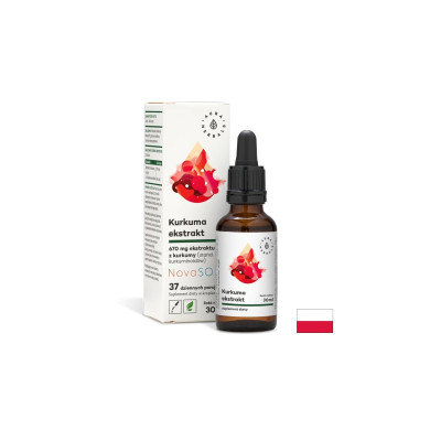 Подпомага нормалното състояние на ставите - Куркума, 30 ml капки Aura Herbals