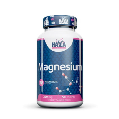 Haya Labs Magnesium Citrate / Магнезиев Цитрат 200mg / 50 tabs.