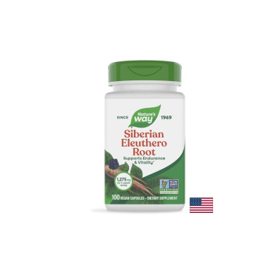 Siberian Eleuthero Root/ Женшен сибирски (корен) 425 mg х 100 капсули Nature’s Way