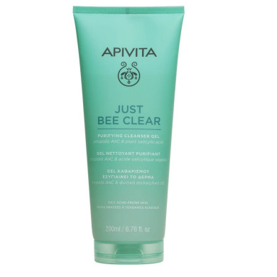 Apivita Just Bee Clear Почистващ гел за лице 200 ml