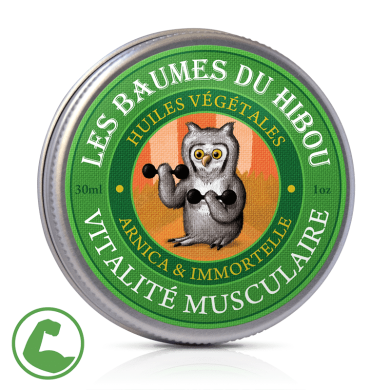 Les Baumes Du Hibou - Био Балсам За Масаж Мускулен Тонус - 30 Мл