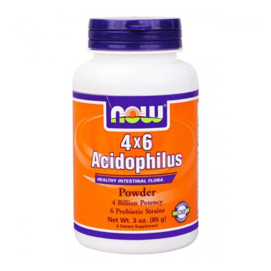 NOW Acidophilus 4X6 Powder  85 Гр
