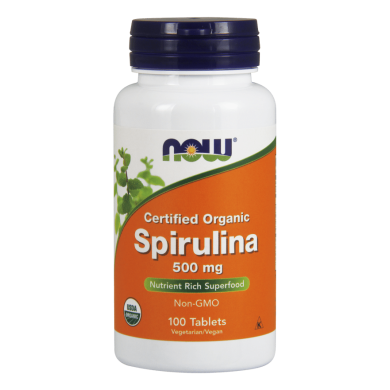 Now - Spirulina / Спирулина 500 Мг - 100 Таблетки