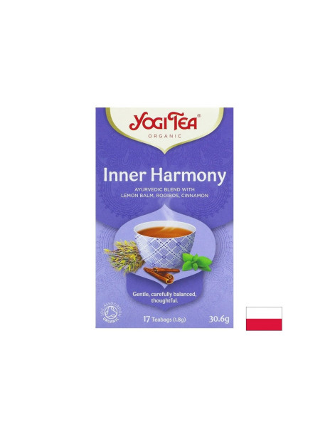Аюрведичен чай Inner Harmony с маточина, ройбос и лавандула, БИО, 17 пакетчета