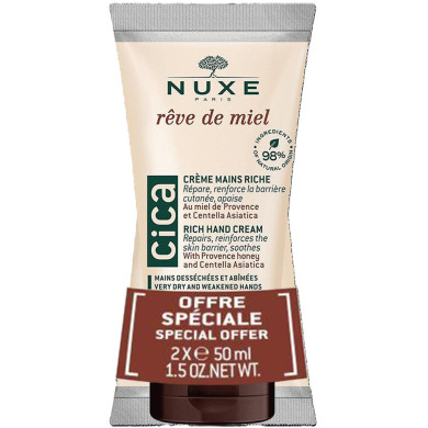 Nuxe Reve de miel CICA Крем за ръце 2х 50мл ПРОМО