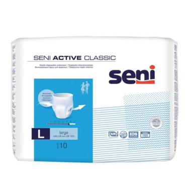 Seni Active Classic Абсорбиращи гащи за възрастни, размер L х10 броя
