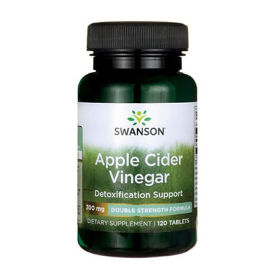SWANSON Apple Cider Vinegar 200mg. / 120 Tabs.