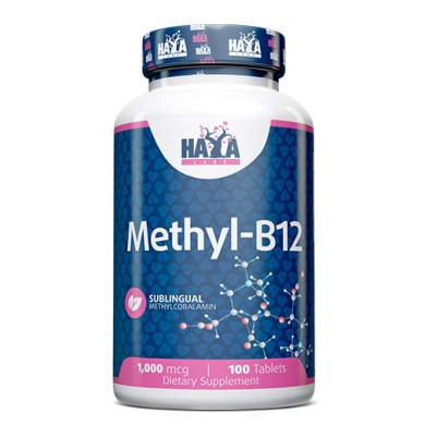 Haya Labs Methyl B-12 / Метил Б-12 / 1000mcg / 100 Tabs.