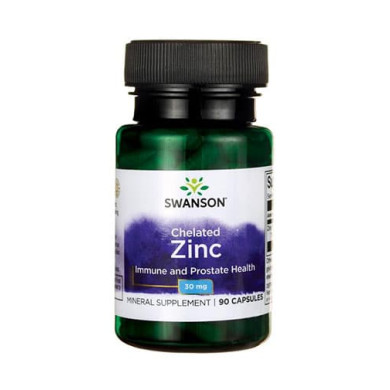 SWANSON Chelated Zinc 30mg. / 90 Caps
