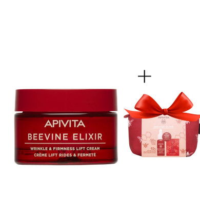 Apivita Beevine Elixir Коригиращ бръчките и стягащ дневен крем с лека текстура 50 мл + ПОДАРЪЧЕН СЕТ