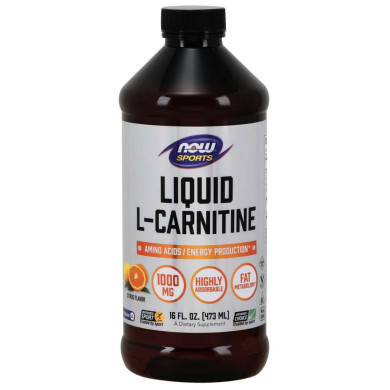 Now - L-Carnitine Liquid Citrus / Л-Карнитин -1000 Мг (465 Мл)