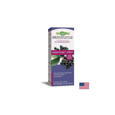 Sambucus NightTime Syrup/ Самбукус NightTime сироп х 120 ml Nature’s Way