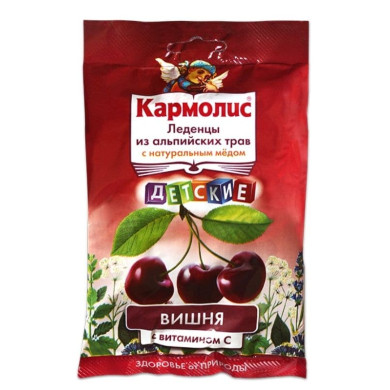 БОНБОНИ КАРМОЛИС ЧЕРЕША С МЕД ВИТ.С 75ГР