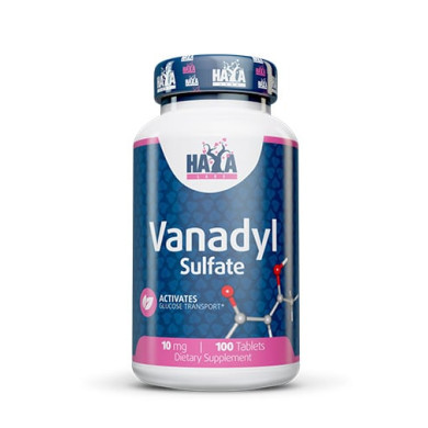 Haya Labs Vanadyl Sulfate / Ванадил Сулфат 10mg / 100 Tabs.