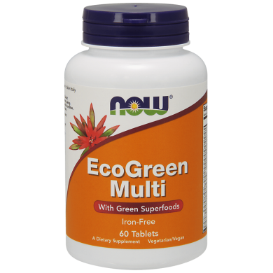 Now - Ecogreen Multi  / Мултивитамини от Зелени храни и Билки- 60 Таблетки