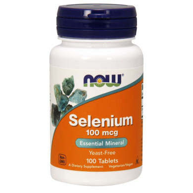 Now - Selenium / Селен 100 Мкг - 100 Таблетки