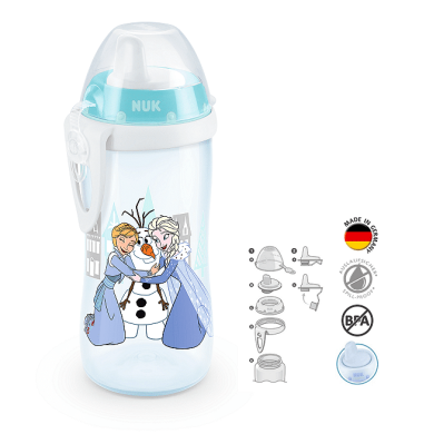 NUK Kiddy Cup 300мл, с твърд накрайник, 12+ , FROZEN girl