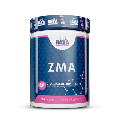 Haya Labs ZMA / Цинк, Магнезий, Витамин Б6 / 180 Caps.