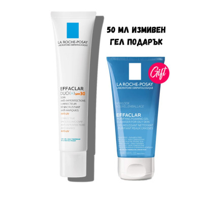 La Roche-Posay Effaclar Duo(+) SPF30 40мл +50 мл Effaclar измивен гел