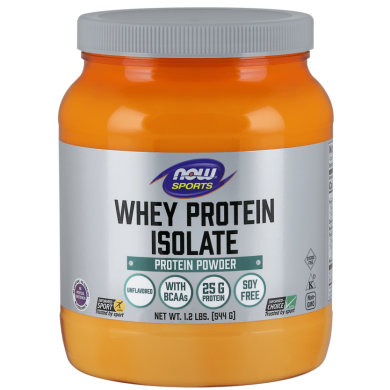 Now Sports - Whey Protein Isolate / Суроватъчен Протеин Изолат- Неовкусен - 544 г