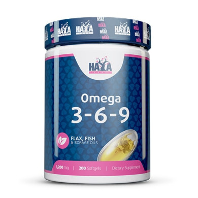 Haya Labs Omega 3-6-9 / Омега 3-6-9 / 200 Softgels