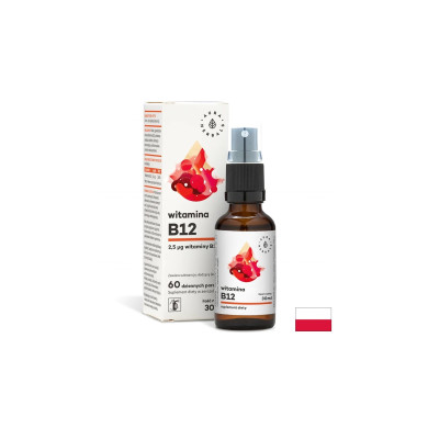 Нервна система - Витамин В12 (цианокобаламин), орален спрей 30 ml Aura Herbals